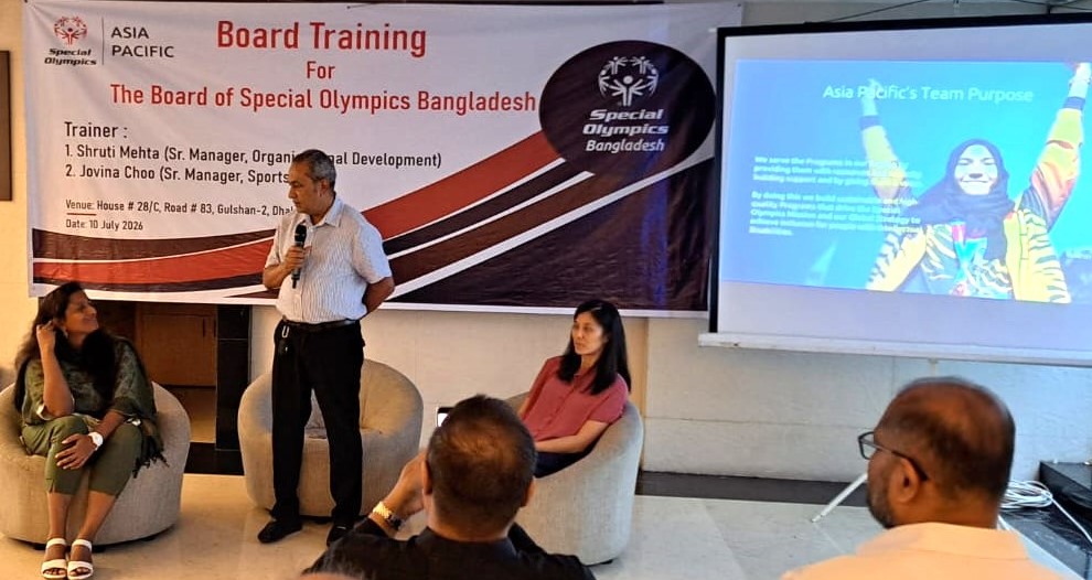 Board Training Program for the Board of Special Olympics Bangladesh Conducted by SOAP Offiials.